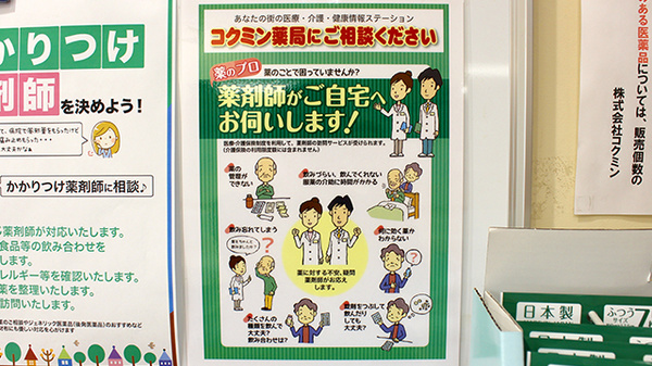 コクミン薬局習志野店の在宅対応