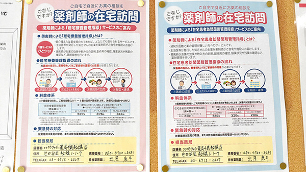 ココカラファイン薬局　千歳船橋調剤店の在宅対応