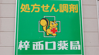 梓西口薬局の看板