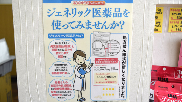 はぴねす調剤薬局のジェネリック対応