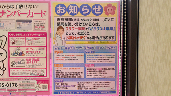 フラワー薬局朝霞台店のかかりつけ薬局対応