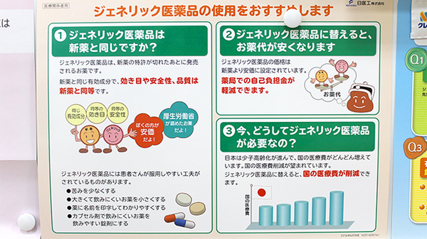 ブルークロス　えだがわ薬局のジェネリック対応