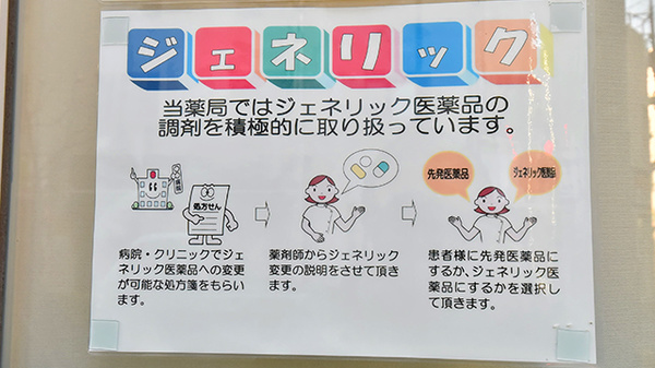サエラ薬局 武蔵小金井店のジェネリック対応