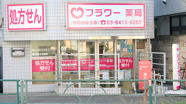 フラワー薬局　世田谷桜丘店の外観