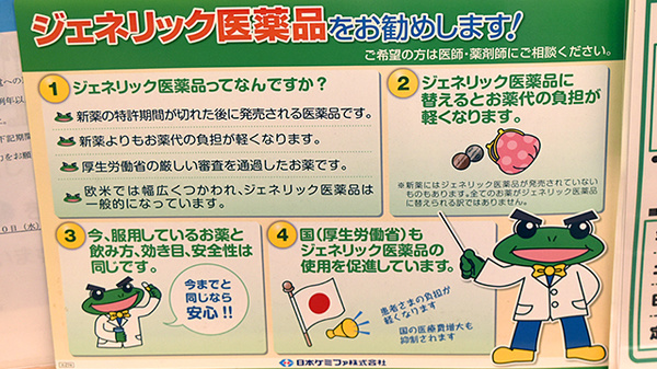 コクミンドラッグ銅座町店のジェネリック対応