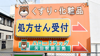 ハロードラッグ矢田駅前薬局の看板