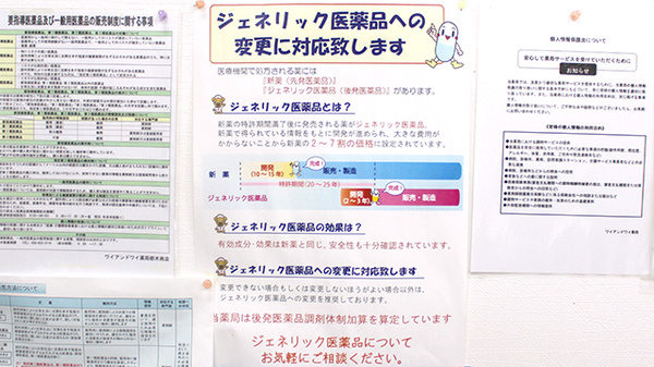 ワイアンドワイ薬局　栃木南店のジェネリック対応
