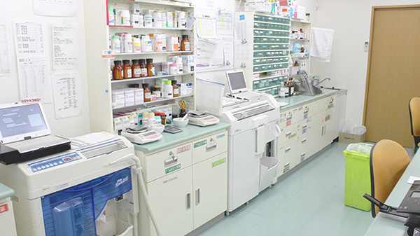 ポピー薬局の調剤室