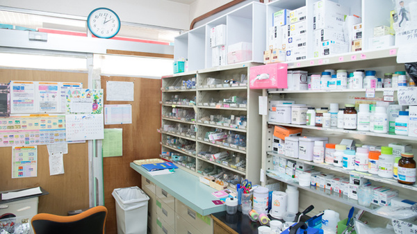 小曽根薬局の調剤室