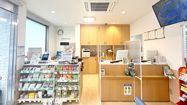 大賀薬局　市立病院前店の受付/カウンター