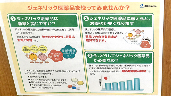 大賀薬局　吉塚駅東口店のジェネリック対応