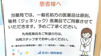 あおい調剤薬局 和ヶ原店のジェネリック対応