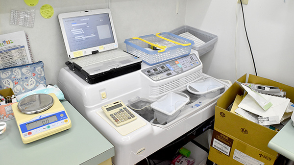 あおぞら薬局の調剤器具