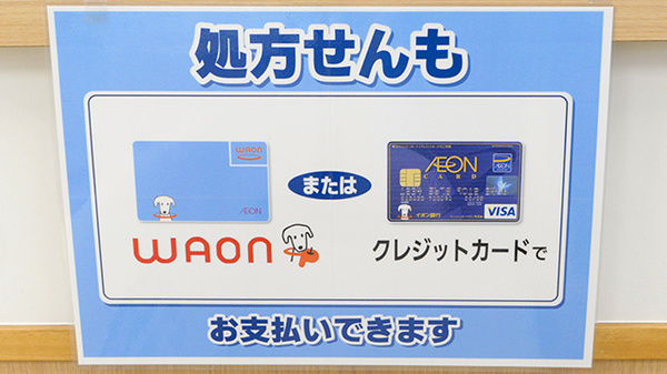 イオン薬局　大井店のクレカ/電子マネー対応