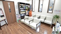 おかやま薬局　益野店の待合スペース