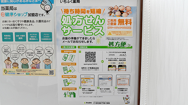いちふく薬局のネット受付対応