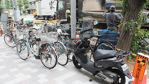 中川薬局　本駒込店の駐輪場