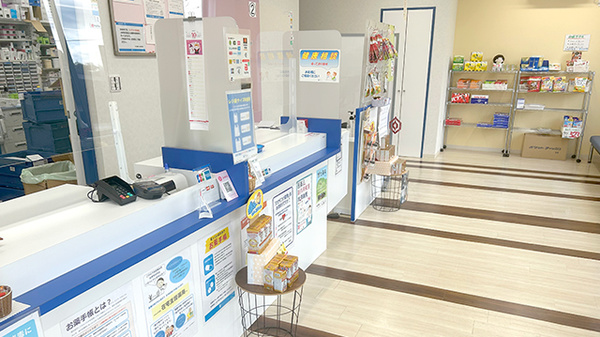 中川薬局　あきる野店の受付/カウンター