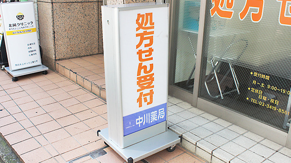 中川薬局　三軒茶屋店の看板