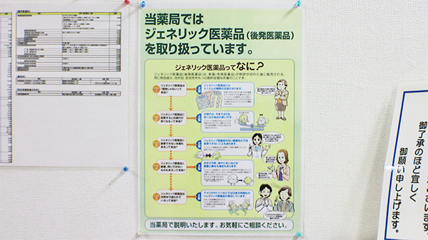 みらくる薬局　札幌駅北口店のジェネリック対応