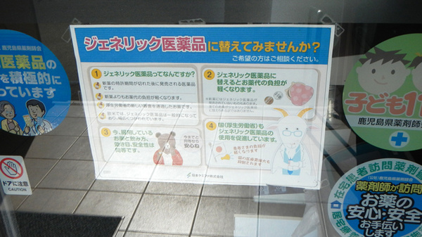 フタヤ薬局　志布志店のジェネリック対応