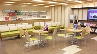 あけぼの薬局　北葛西店の待合スペース