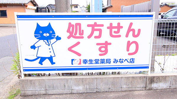 幸生堂薬局 みなべ店の看板