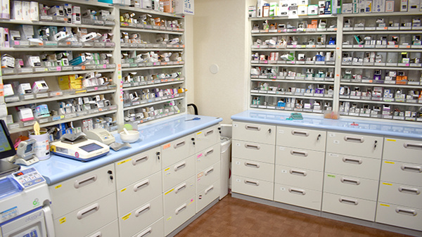 ステラ薬局の調剤室