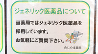 ふじやま薬局のジェネリック対応