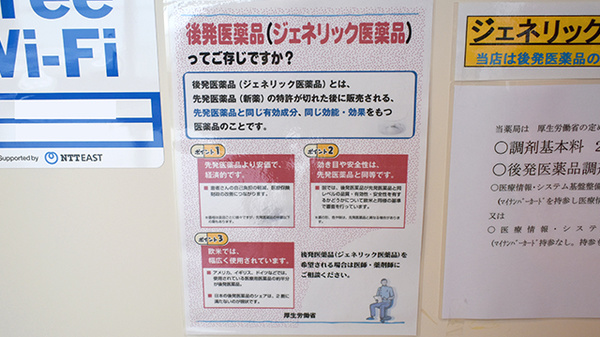 ウイン調剤薬局小山城南店のジェネリック対応