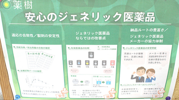 薬樹薬局　蘇我のジェネリック対応
