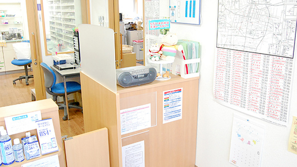 エール薬局　門田店の受付/カウンター