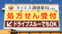ティエス調剤薬局　矢橋店の看板