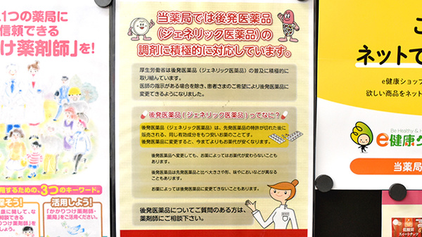 ドレミ薬局　針中野店のジェネリック対応