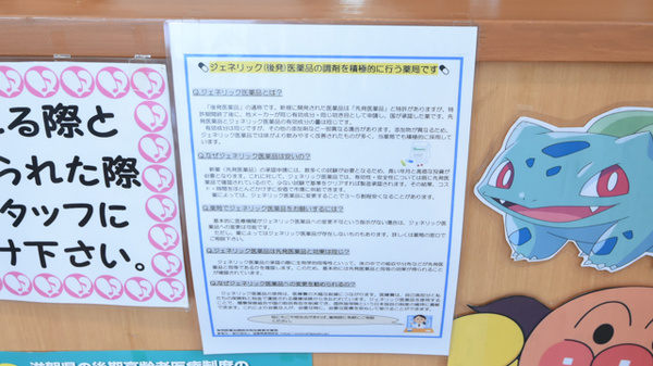 中山メディカル薬局のジェネリック対応