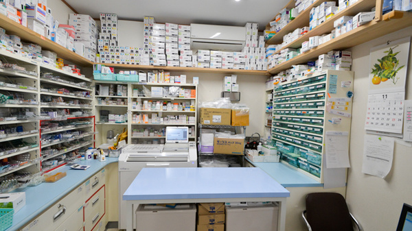 家島ささゆり薬局の調剤室
