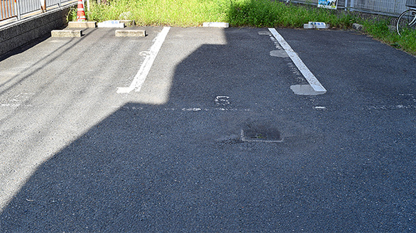 ミューズ薬局の駐車場