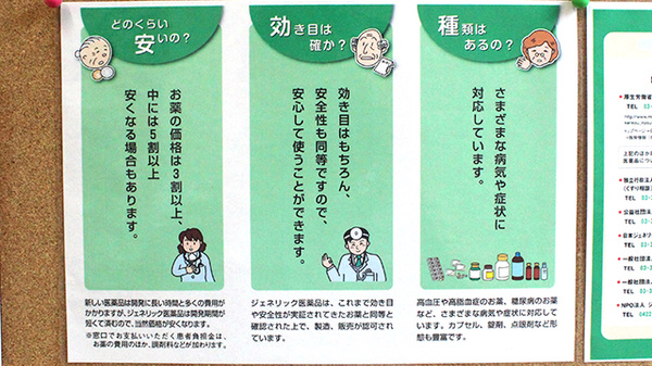 大信薬局　元加治店のジェネリック対応