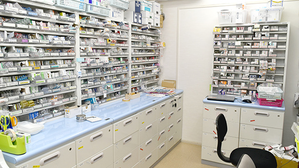 きずな薬局の調剤室