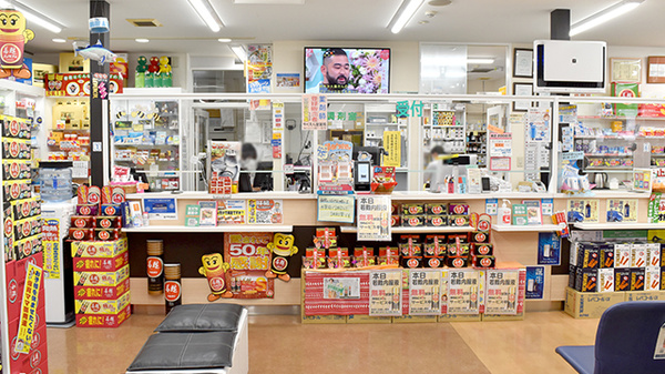 薬園堂薬局の受付/カウンター