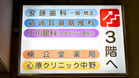 楠公堂薬局　学園都市駅ビル店の看板