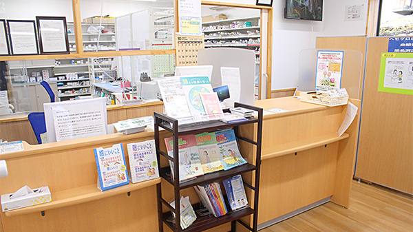 モリキ小布施薬局の受付/カウンター
