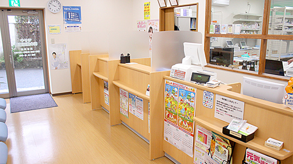 モリキ松本鎌田薬局の受付/カウンター