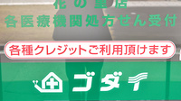 ゴダイ薬局　花の里店のクレジットカード対応