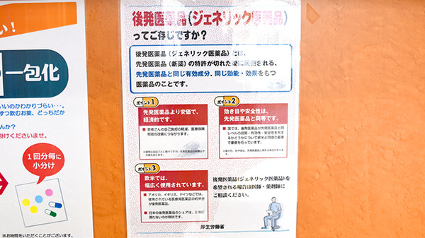 西台ファミリー薬局のジェネリック対応
