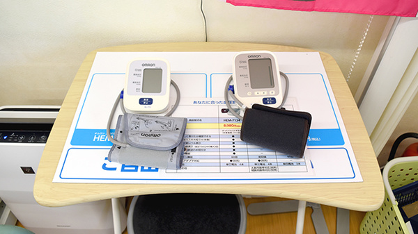 ふくおか薬局の血圧計