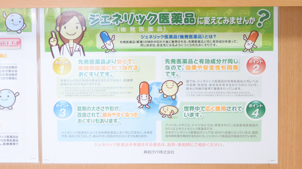 コスモス調剤薬局 桜島店のジェネリック対応