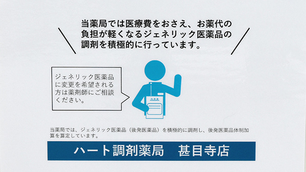 ハート調剤薬局のジェネリック対応