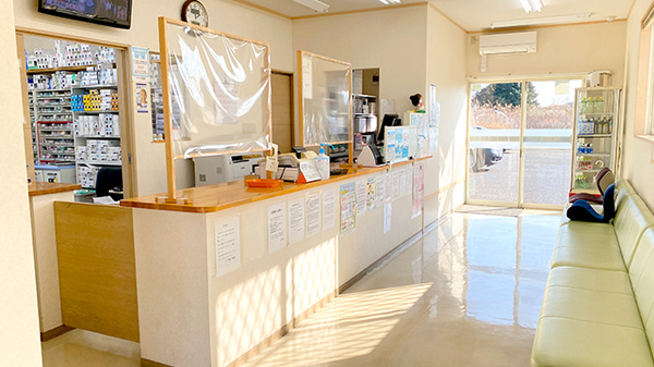 アクア薬局馬渡店の受付/カウンター