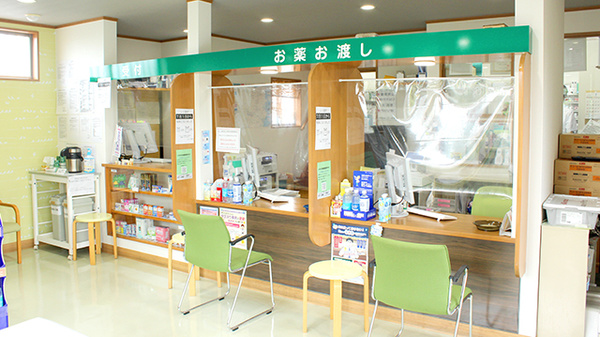 おりーぶ薬局の受付/カウンター